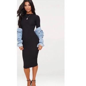 Midi long sleeve dress